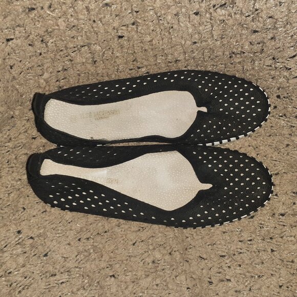 ILSE JACOBSEN-Tulip-Black Nubuck-Sz 38-Excellent - Picture 7 of 8